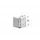 GALVANIZED FLAT STEEL HINGE 30x30 ITALY